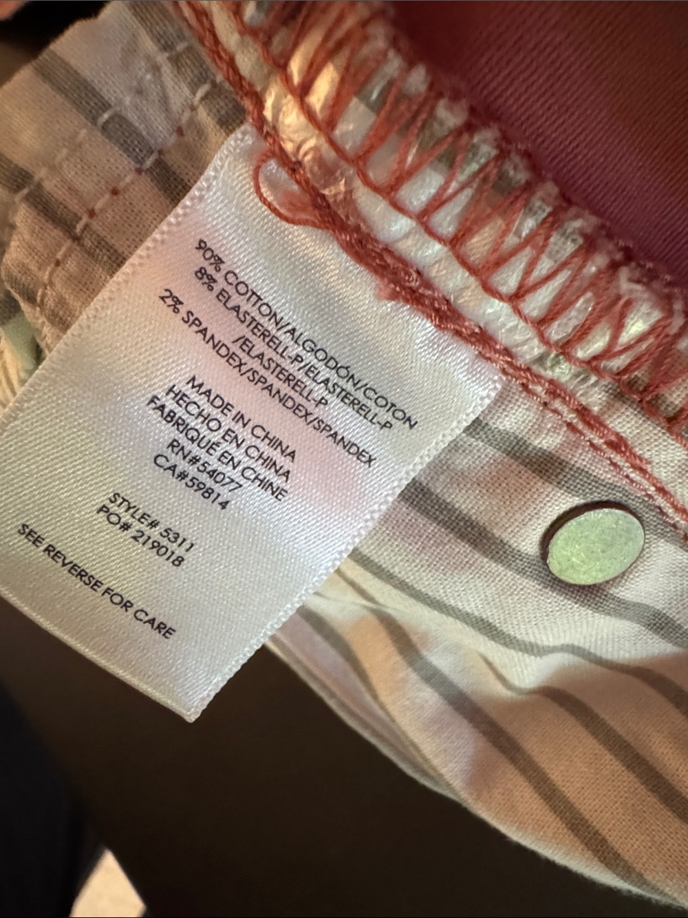 CAbi Rose-Pink High-Rise Skinny Jeans - Picture 6 of 6
